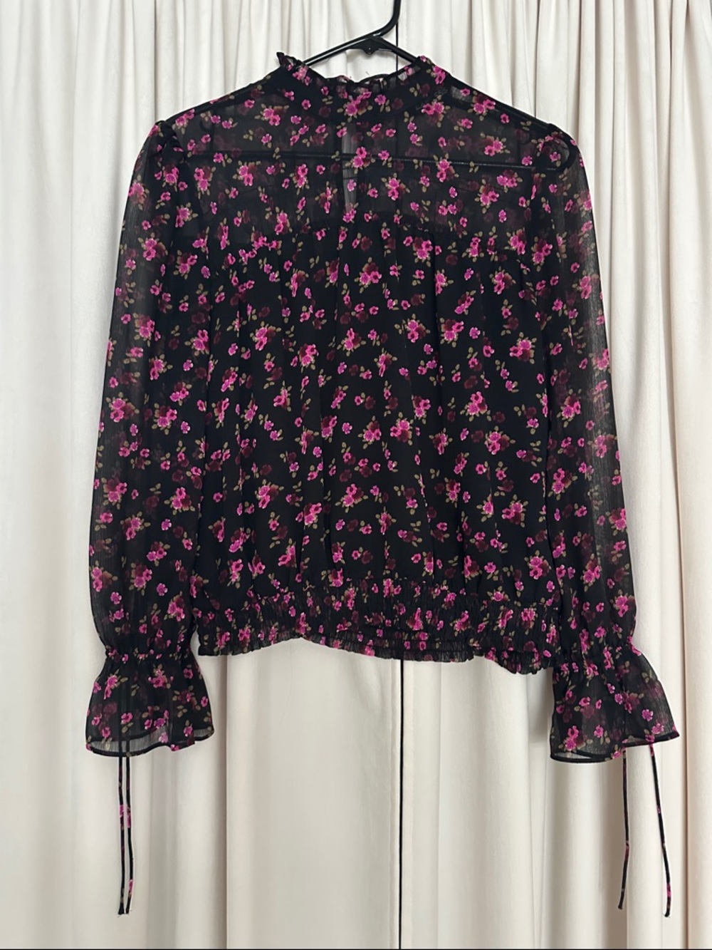 Express Floral Sheer Blouse – Size Small